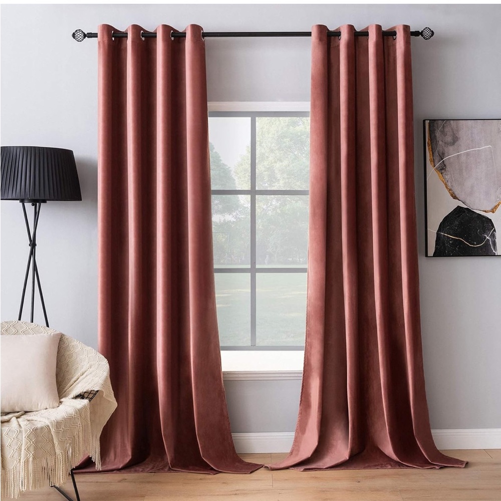 Elegant Pink Curtains